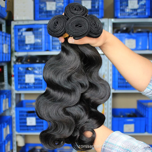 10A Grade Body Wave No Shedding No Tangling Hair Bundle With Closure,3 Bundles of Brazilian Human Hair Bundle With Closure